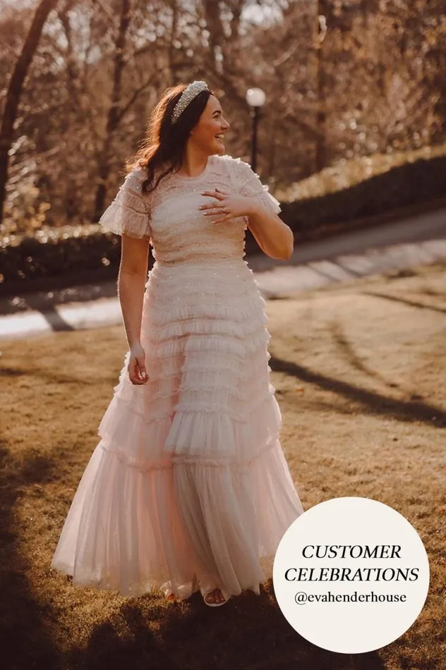 Needle and Thread Dresses Valentine Ruffle Gown Champagne 8211 Women