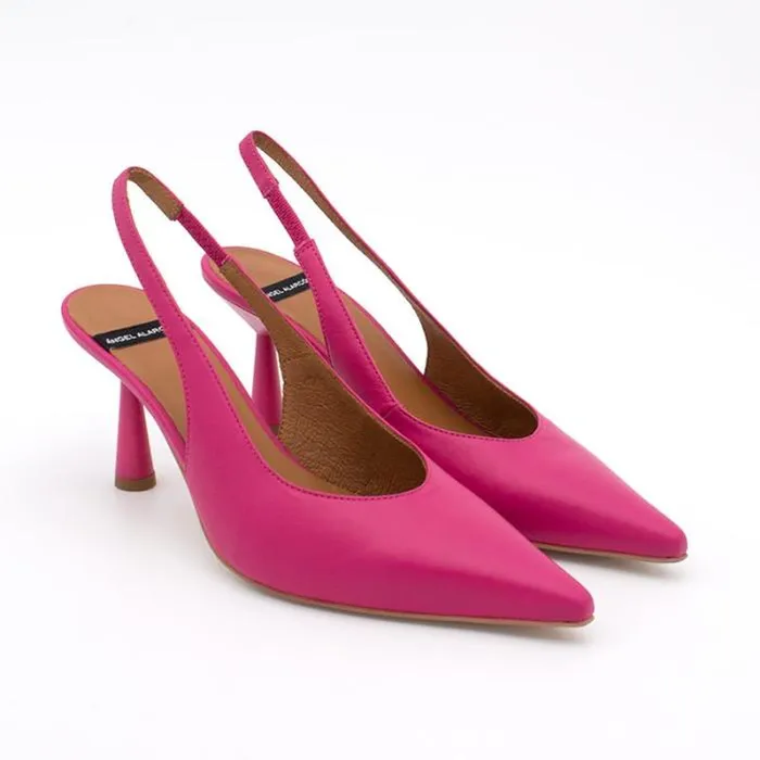 ngel Alarcn Heeled Shoes Woman MONICAMIN 8211 Leather High Heel Slingback Stilleto