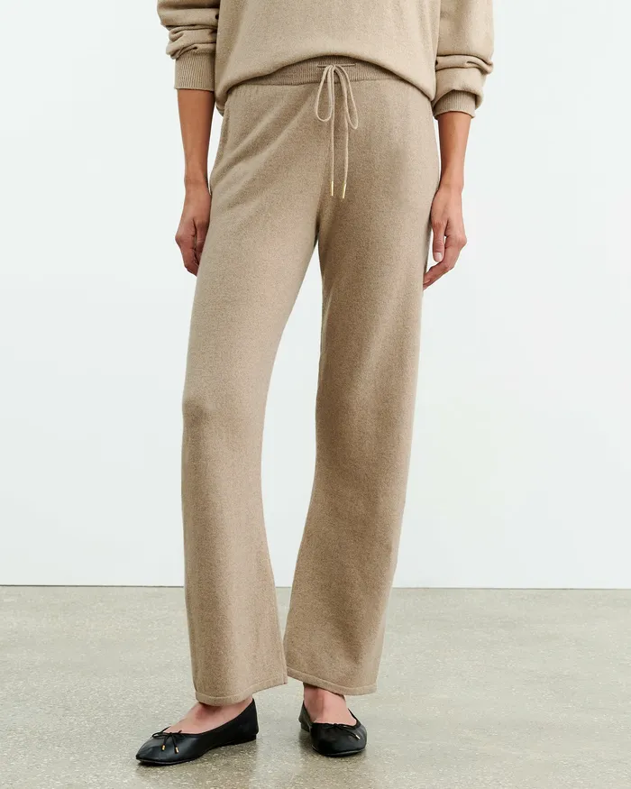 Nili Lotan LYRIC PANT Beige Melange Women Pants and Shorts