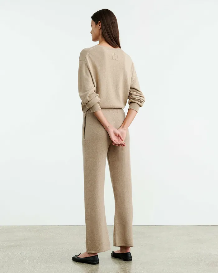 Nili Lotan LYRIC PANT Beige Melange Women Pants and Shorts
