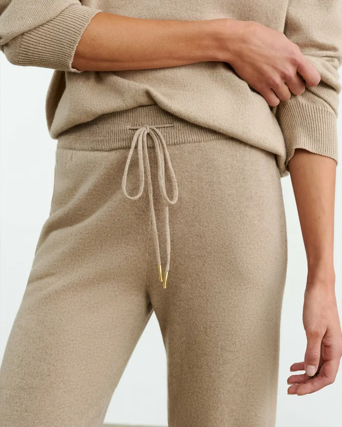 Nili Lotan LYRIC PANT Beige Melange Women Pants and Shorts