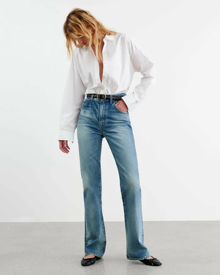 Nili Lotan MATTIA SHIRT Navy Women Tops