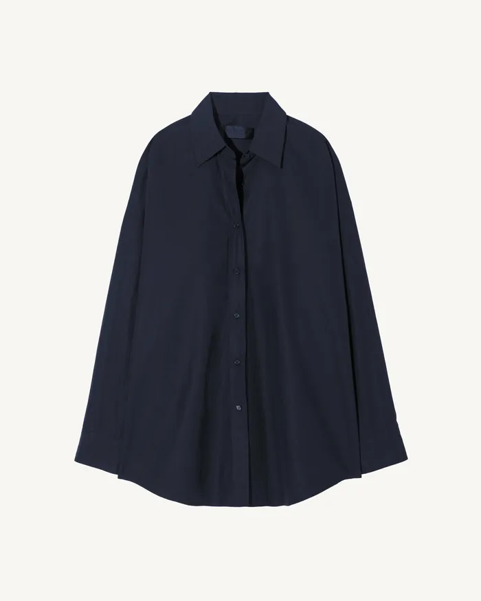 Nili Lotan MATTIA SHIRT Navy Women Tops