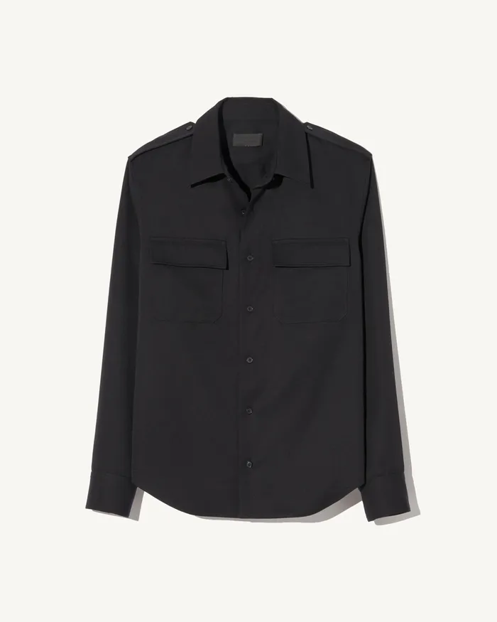 Nili Lotan Shirts Men MIRKO SHIRT Black