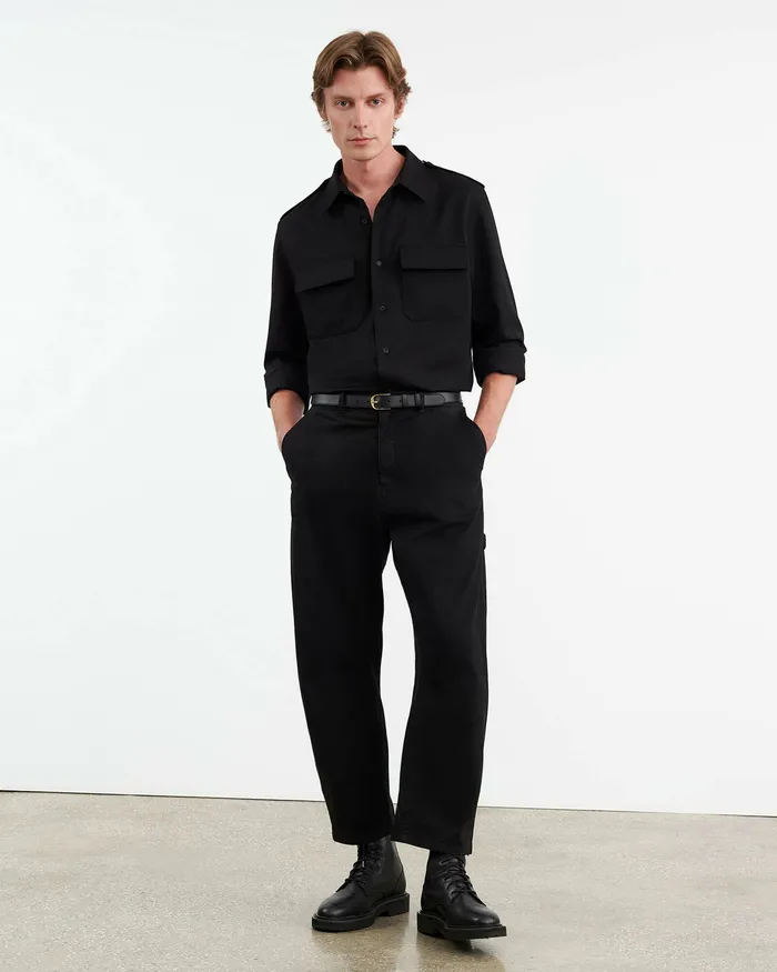 Nili Lotan Shirts Men MIRKO SHIRT Black