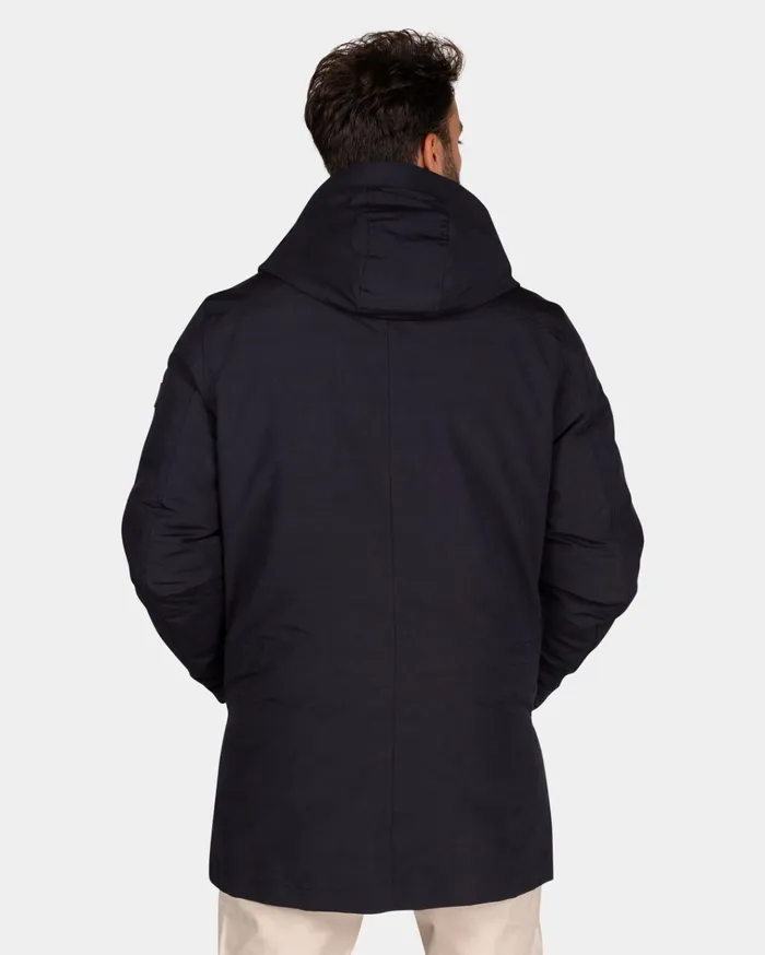 NZA New Zealand Auckland Jackets Dark Blue Quilted Parka Jacket 8211 Winter Navy 8211 Men NZA New Zealand Auckland Jackets Dark Blue Quilted Parka Jacket 8211 Winter Navy 8211 Men
