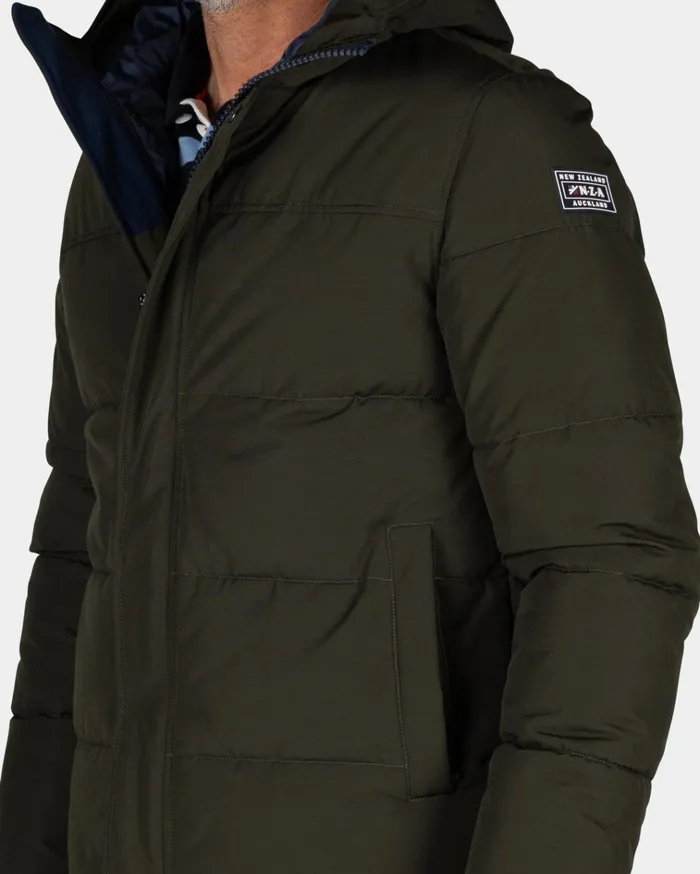 NZA New Zealand Auckland Jackets Dark Green Padded Jacket 8211 Gravel Green 8211 Men