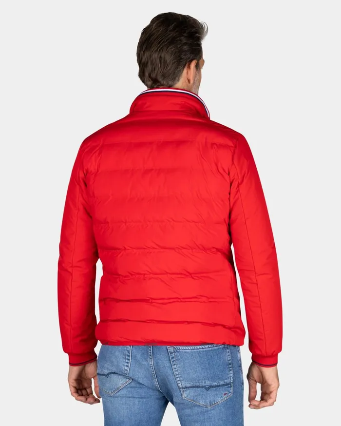 NZA New Zealand Auckland Jackets Red Polyester Bomber Jacket 8211 Reef Red 8211 Men NZA New Zealand Auckland Jackets Red Polyester Bomber Jacket 8211 Reef Red 8211 Men