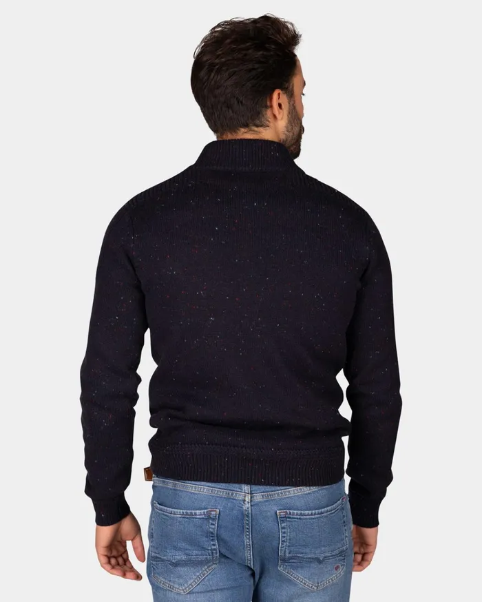 NZA New Zealand Auckland Knitwear Dark Blue Pullover With HalfZip 8211 Winter Navy 8211 Men NZA New Zealand Auckland Knitwear Dark Blue Pullover With HalfZip 8211 Winter Navy 8211 Men
