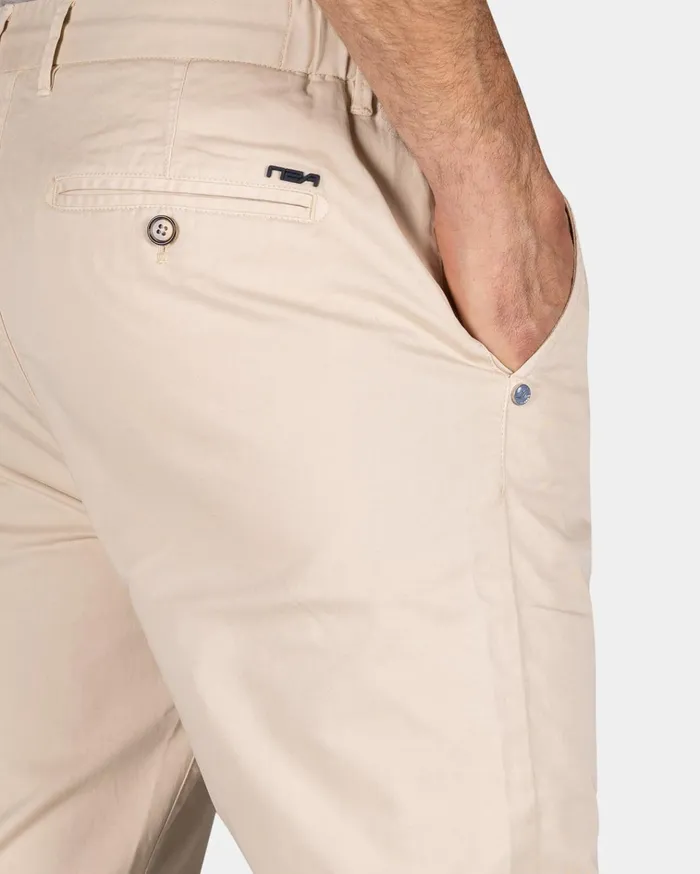 NZA New Zealand Auckland Trousers Beige Chino 8211 Oat Sand 8211 Men