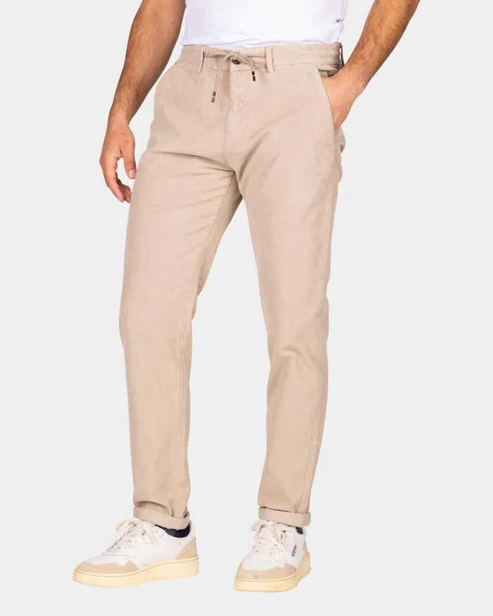 NZA New Zealand Auckland Trousers Corduroy Ecru Chino 8211 Chestnut 8211 Men