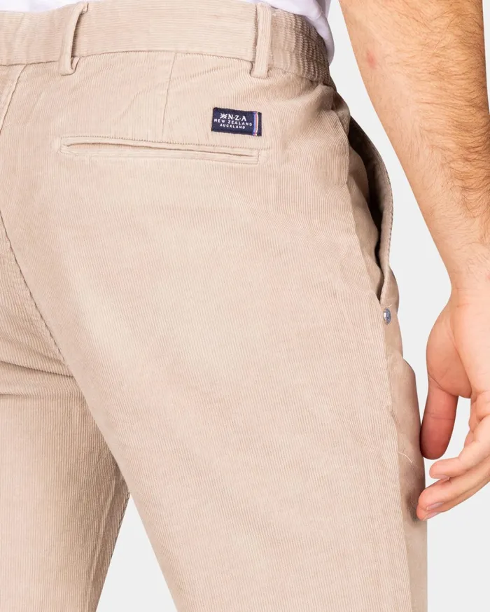 NZA New Zealand Auckland Trousers Corduroy Ecru Chino 8211 Chestnut 8211 Men