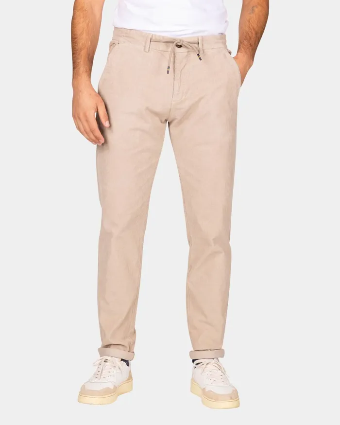 NZA New Zealand Auckland Trousers Corduroy Ecru Chino 8211 Chestnut 8211 Men