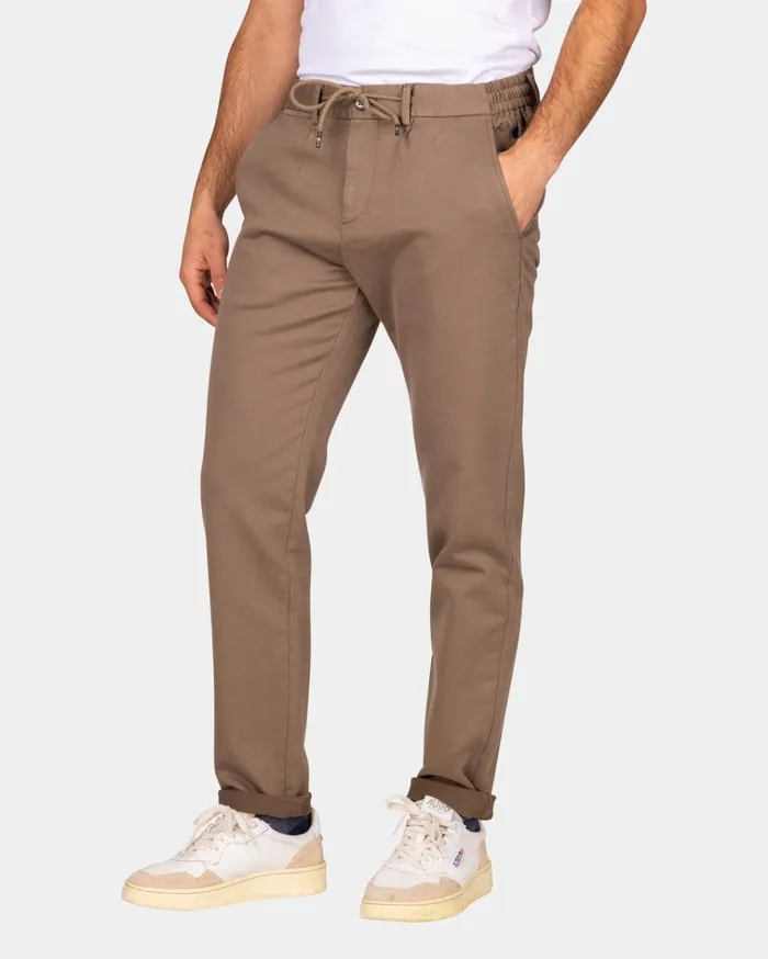 NZA New Zealand Auckland Trousers Dark Brown Jersey Chino 8211 Dark Mocca 8211 Men