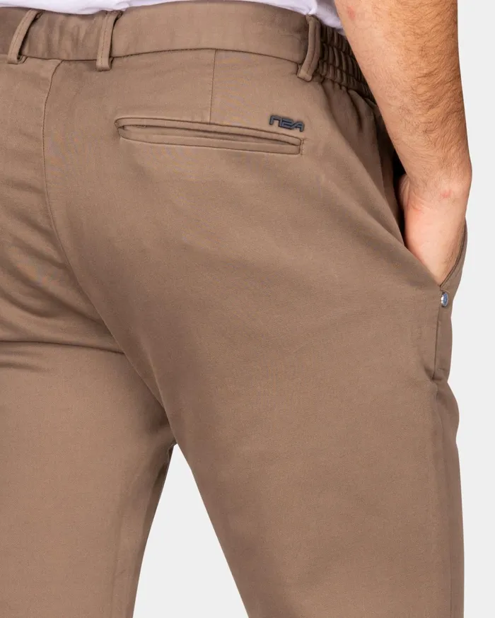NZA New Zealand Auckland Trousers Dark Brown Jersey Chino 8211 Dark Mocca 8211 Men