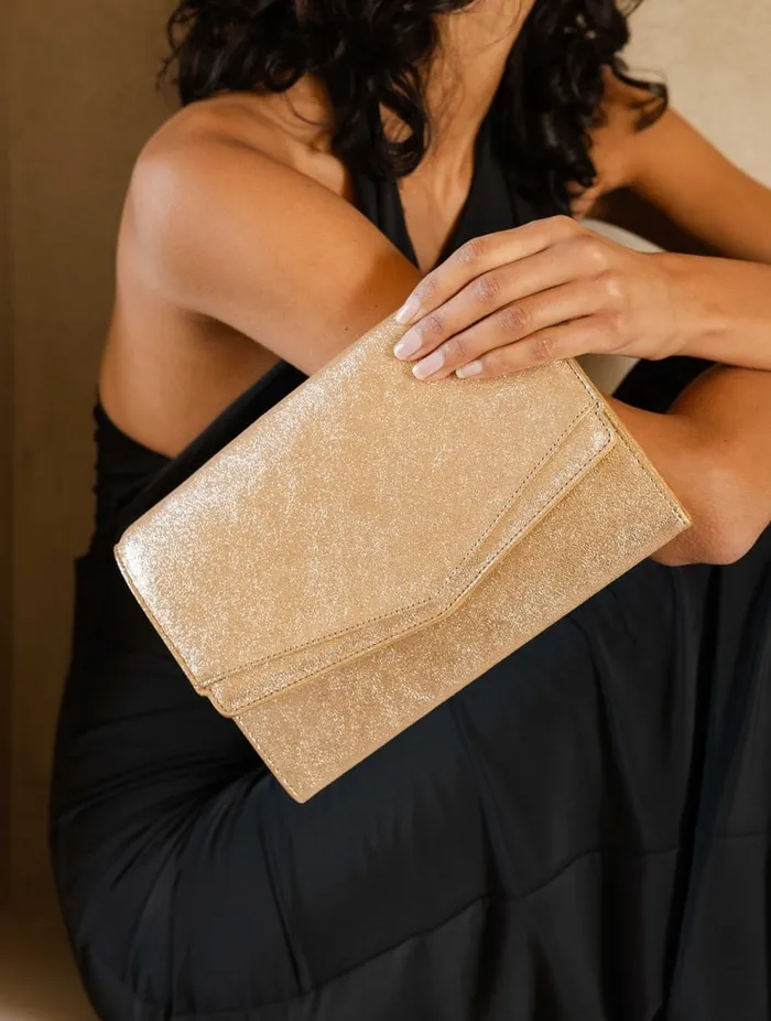 Opra Iridescent Champagne Women Bobbies Bags