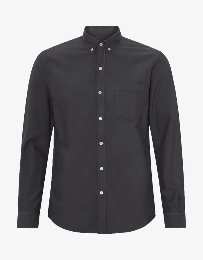Organic Button Down Shirt 8211 Lava Grey Shirts Colorfulstandard Men