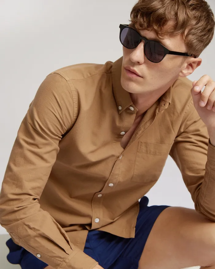 Organic Button Down Shirt 8211 Lava Grey Shirts Colorfulstandard Men