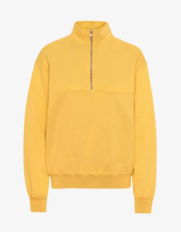 Organic Quarter Zip 8211 Burned Yellow Quarter Zips Colorfulstandard Women