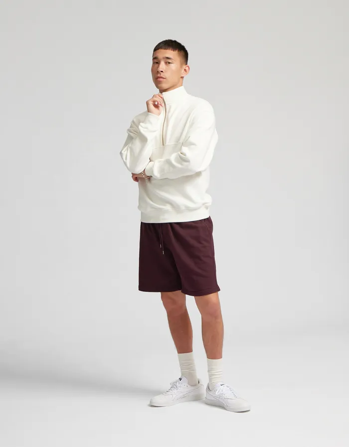 Organic Quarter Zip 8211 Misty Brown Men Quarter Zips Colorfulstandard