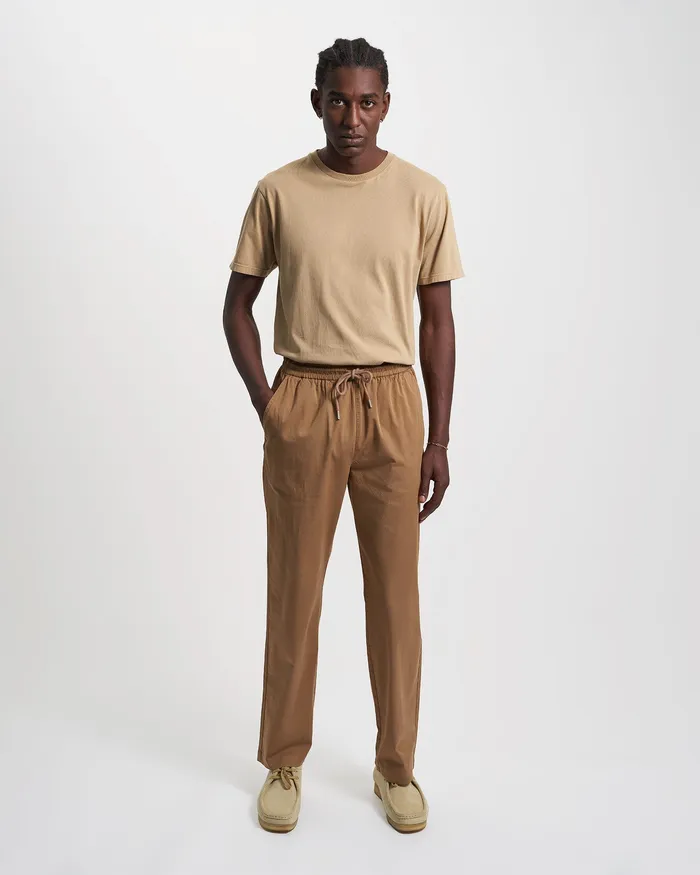 Organic Twill Pants 8211 Sahara Camel Pants Colorfulstandard Men