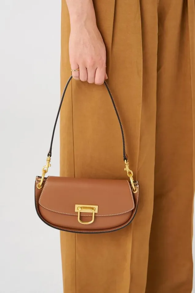 Oroton Baguette Bags Colt Small Baguette Brandy 8211 Women