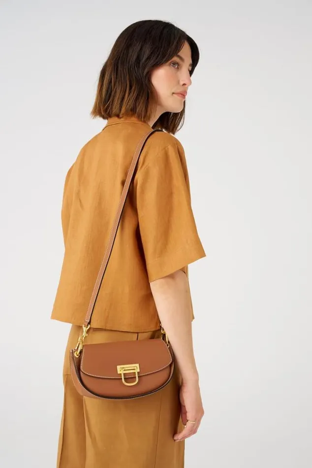Oroton Baguette Bags Colt Small Baguette Brandy 8211 Women