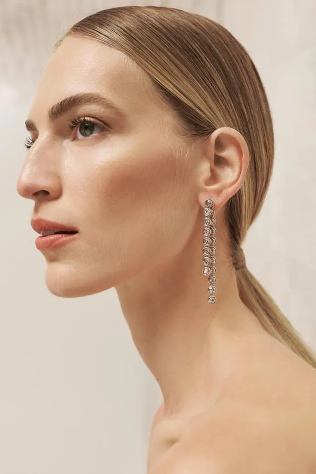 Oroton Earrings Lori Drop Earrings Silver 8211 Jewellery