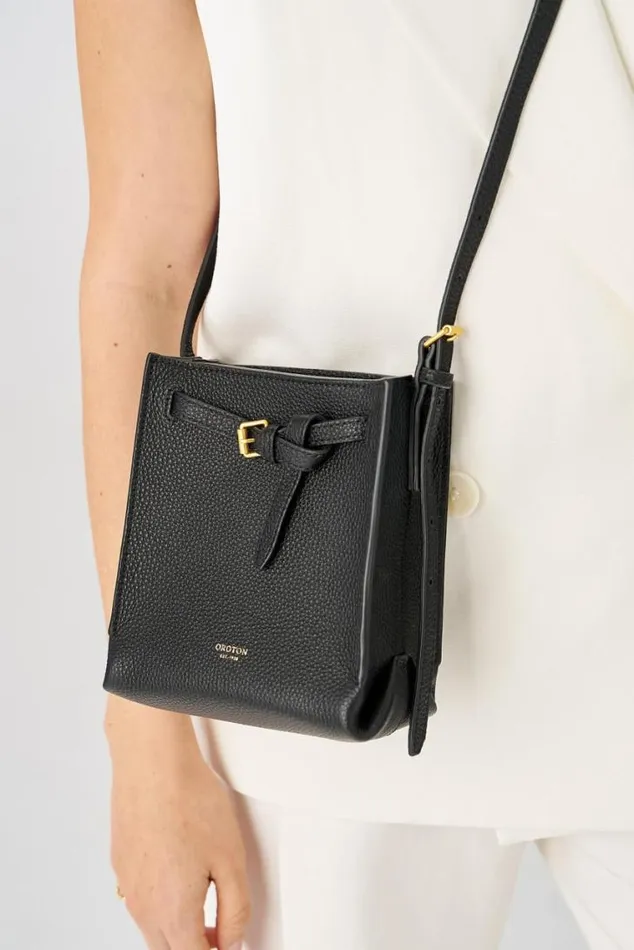 Oroton Mini Bags Margot Tiny Bucket Bag Black 8211 Women