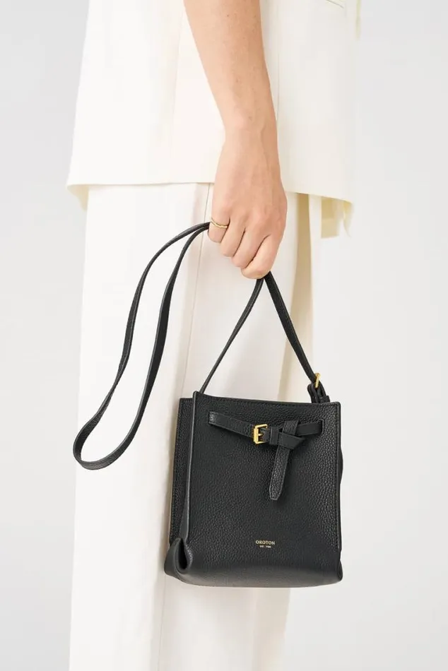 Oroton Mini Bags Margot Tiny Bucket Bag Black 8211 Women