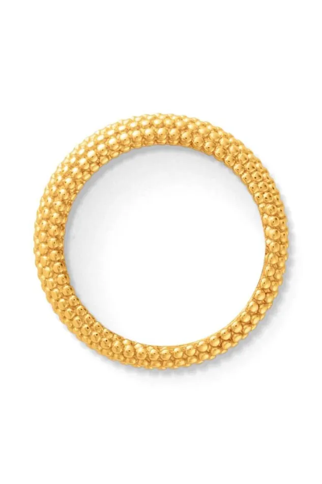 Oroton Rings Caterina Textured Ring 18k Gold 8211 Jewellery