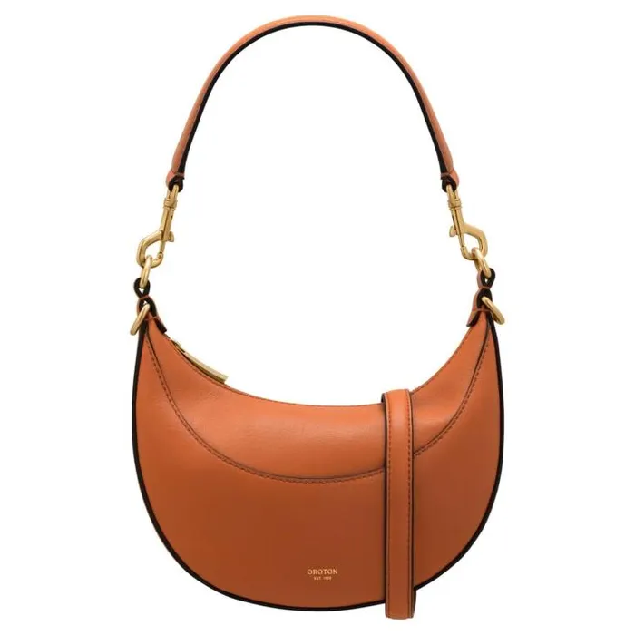 Oroton Sets Florence Small Shoulder Bag Cognac 8211 Women
