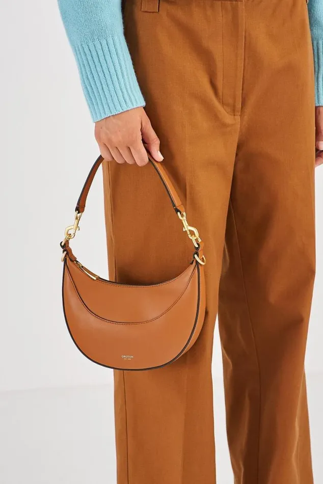 Oroton Sets Florence Small Shoulder Bag Cognac 8211 Women