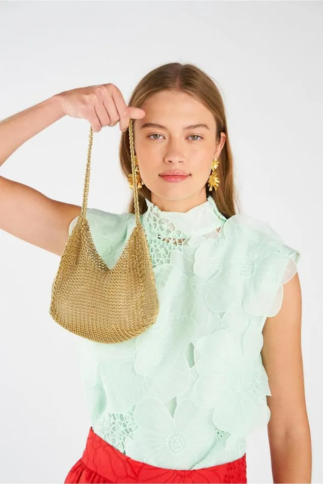 Oroton Shoulder Edie Bag Worn Gold Worn Gold 8211 Women
