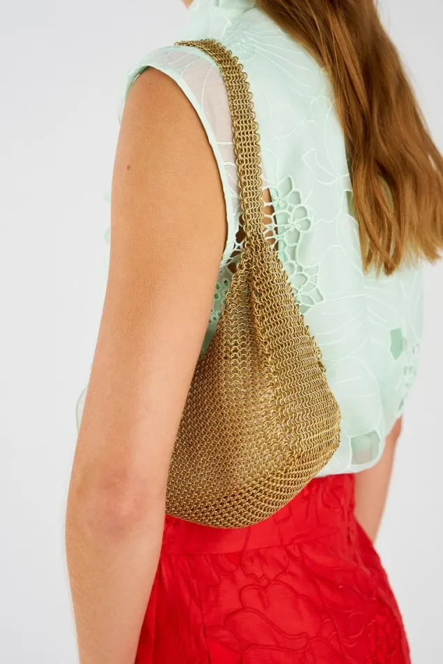 Oroton Shoulder Edie Bag Worn Gold Worn Gold 8211 Women