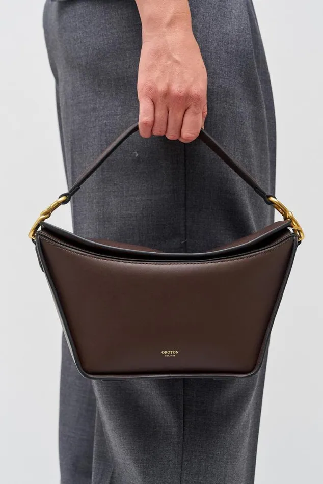 Oroton Shoulder Fable Day Bag Mahogany 8211 Women
