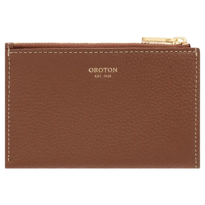 Oroton Wallets Margot 4 Credit Card Mini Zip Pouch Whiskey 8211 Accessories