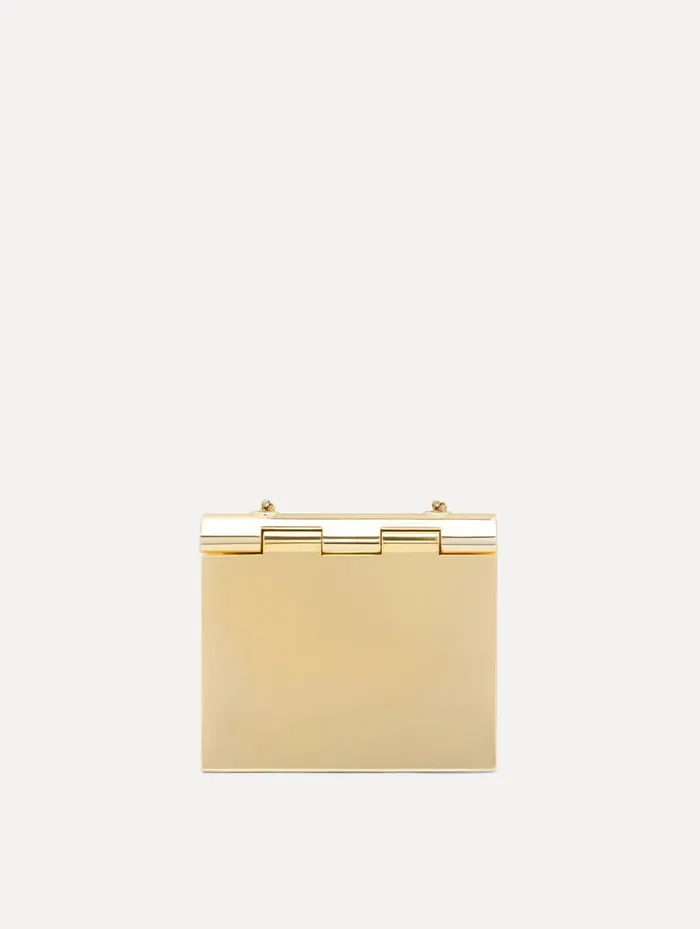 Oscar De La Renta 3D Printed Nano TRO Bag Gold Women Handbags
