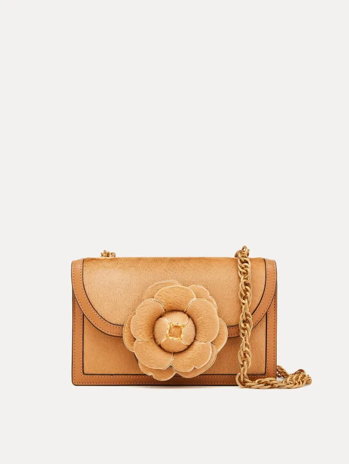 Oscar De La Renta Haircalf TRO Bag Nude Women Handbags