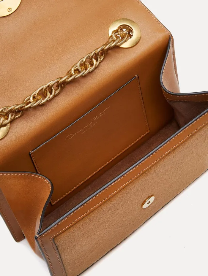 Oscar De La Renta Haircalf TRO Bag Nude Women Handbags Oscar De La Renta Haircalf TRO Bag Nude Women Handbags