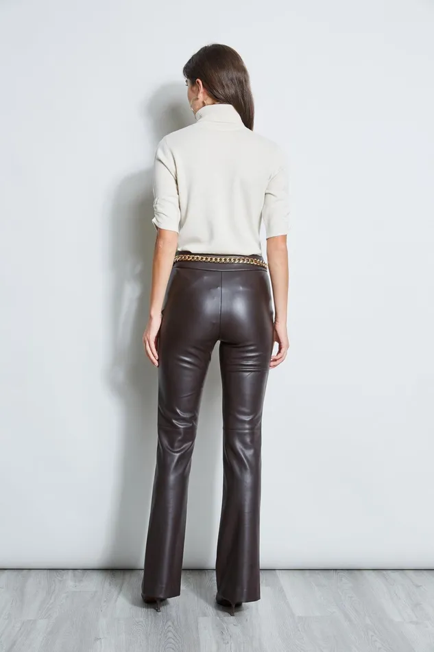 Outlet 8211 Women Bottoms Elie Tahari Vegan Leather Pant Espresso