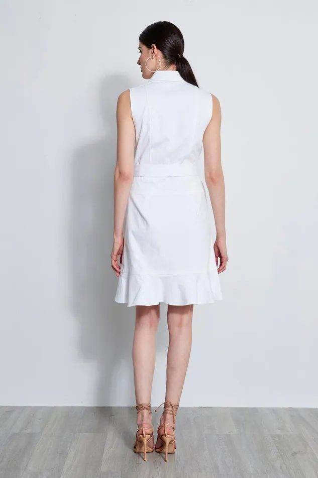 Outlet 8211 Women Dresses and Jumpsuits Elie Tahari Denim Fit and Flare Dress White