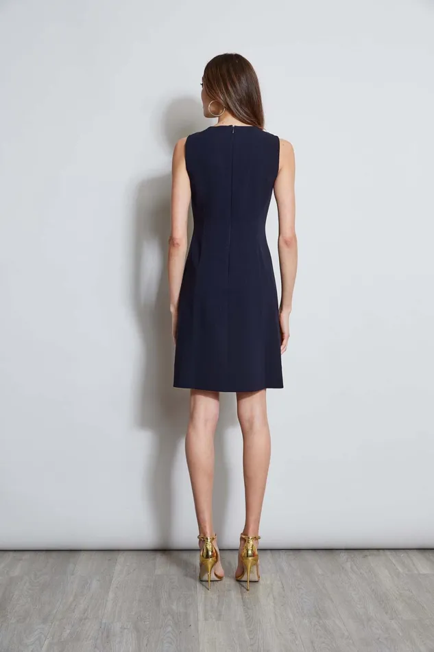 Outlet 8211 Women Dresses and Jumpsuits Elie Tahari Sleeveless Keyhole Ring Dress Stargazer