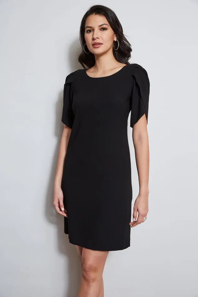 Outlet 8211 Women Dresses and Jumpsuits Elie Tahari Slit Sleeve Dress Black