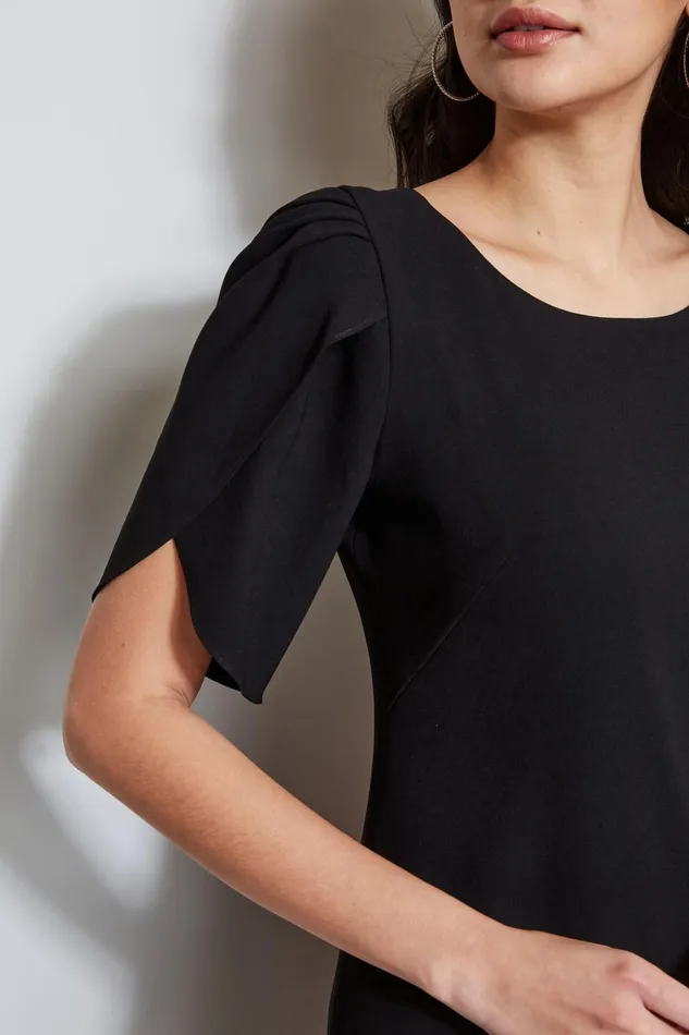 Outlet 8211 Women Dresses and Jumpsuits Elie Tahari Slit Sleeve Dress Black