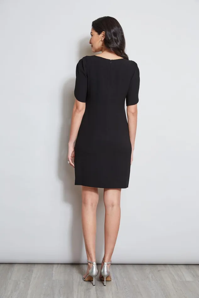 Outlet 8211 Women Dresses and Jumpsuits Elie Tahari Slit Sleeve Dress Black
