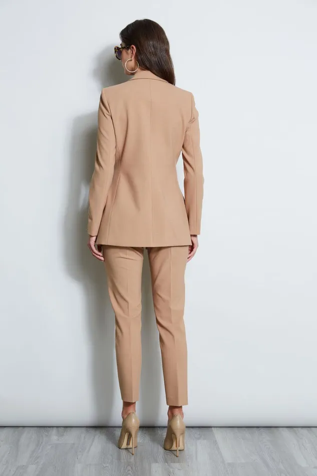 Outlet 8211 Women Jackets and Blazers Elie Tahari 7 Button Blazer Camel