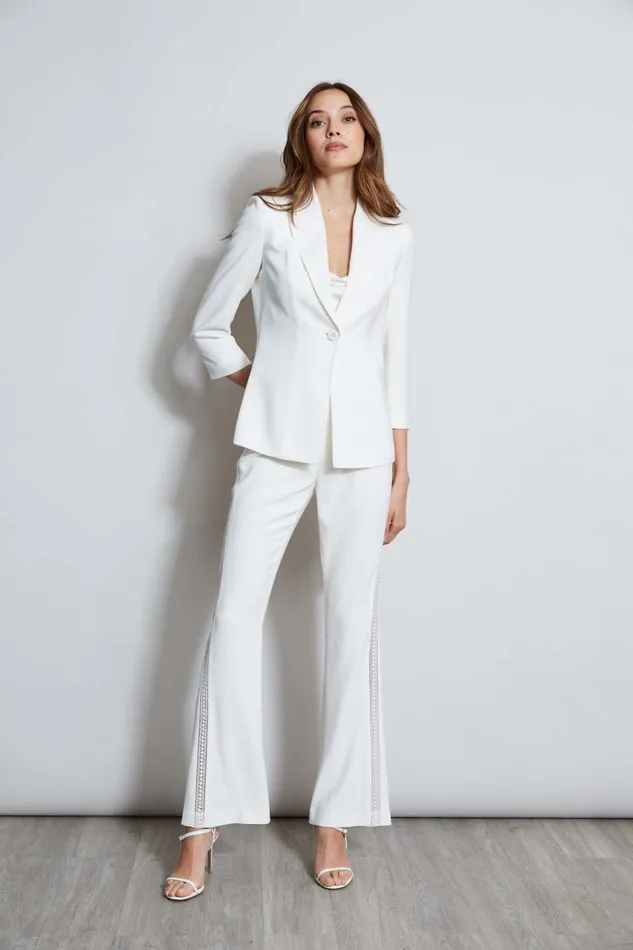 Outlet 8211 Women Suiting Elie Tahari Single Breasted Dart Blazer Foam