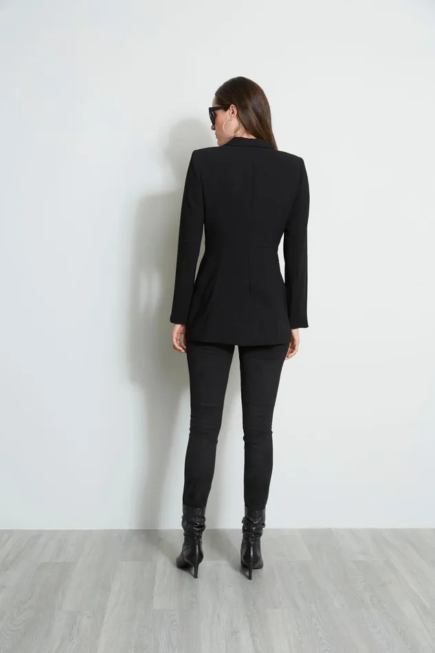 Outlet 8211 Women Suiting Elie Tahari Single Button Blazer Black