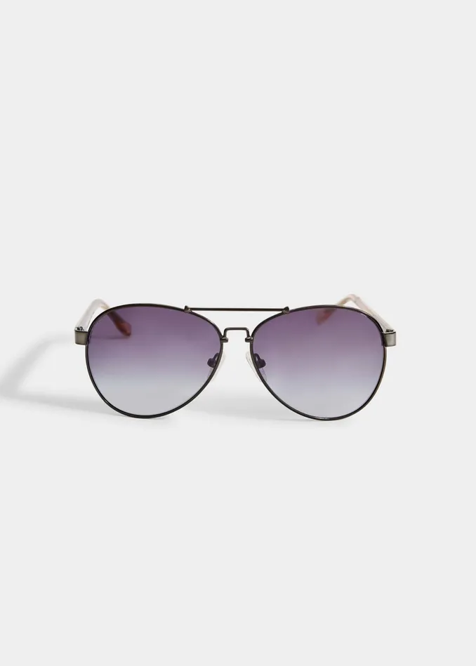 Outlet 8211 Women Sunglasses Elie Tahari Avitator Sunglasses Gunmetal